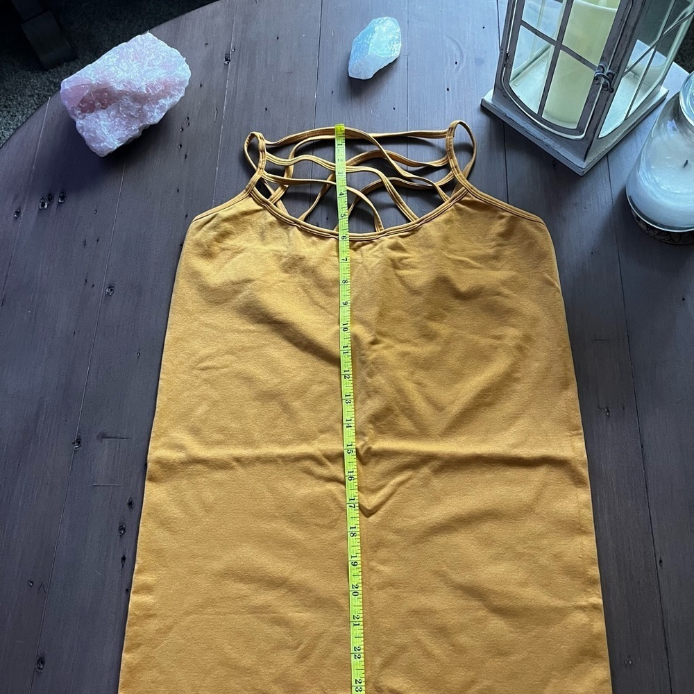 Zenana Outfitters Mustard Strappy Tank Top - Picture 4 of 5